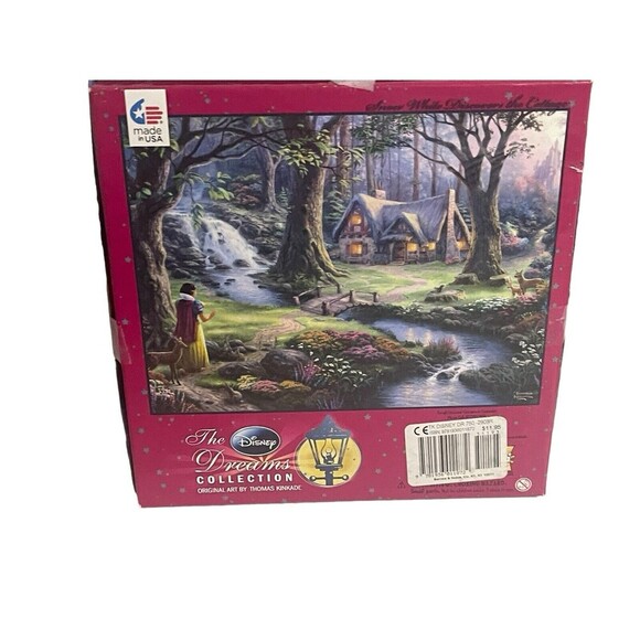 Disney Dreams Collection Thomas Kinkade Snow White Cottage Puzzle 750 Piece - Picture 2 of 10